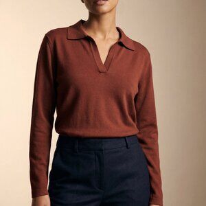 NWT REVOLVE & ANTHROPOLOGIE lovers COMMENSE collared sweater oversized XS